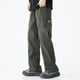 thumbnail image 1 of Ceisia Men's Gift Loose Straight-leg Minimalist Cargo Pants Mid-Rise Elastic Waist Snap Button Patchwork Stitching Pants, 1 of 8