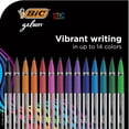 thumbnail image 2 of BIC Gel-ocity Smooth Stic Gel Pen, Medium Point (0.7 mm), Assorted Colours, 14-Count, Vibrant and Smooth Gel Ink Pens, 2 of 3