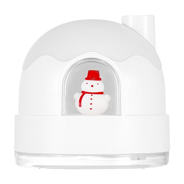 Xihbxyly Ofertas de liquidación de Open Box Nuevo humidificador de luz nocturna Snow House, USB, silencioso, para dormitorio, lindo humidificador de escritorio, minihumidificador de reposición de agu