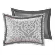 Bedding Sets 8 Piece Jacquard Comforter Set Silver/Silver King,Bed Sets