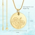 thumbnail image 2 of Sunflower / Rose / Plum Blossom / Lotus Flower Urn Necklace for Ashes or Human Ashes Flower Cremation Urn Necklace Keepsake Memorial Jewelry for Ashes for Women, 2 of 7