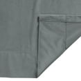 thumbnail image 6 of TWOPAGES Velvet Pinch Pleat Room Darkening Soft Curtain for Living Room, 1 Panel, 52"x108", Natural Grey, 6 of 6