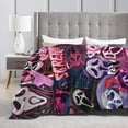 thumbnail image 5 of Ghost-Face Blanket Scary Movie Anti-Pilling Throw Blanket Plush Blanket Lightweight & Ultra-Soft, Warm & Comfy Flannel Fleece Blanket for Couch, Bed, Sofa, 40x50, 5 of 6