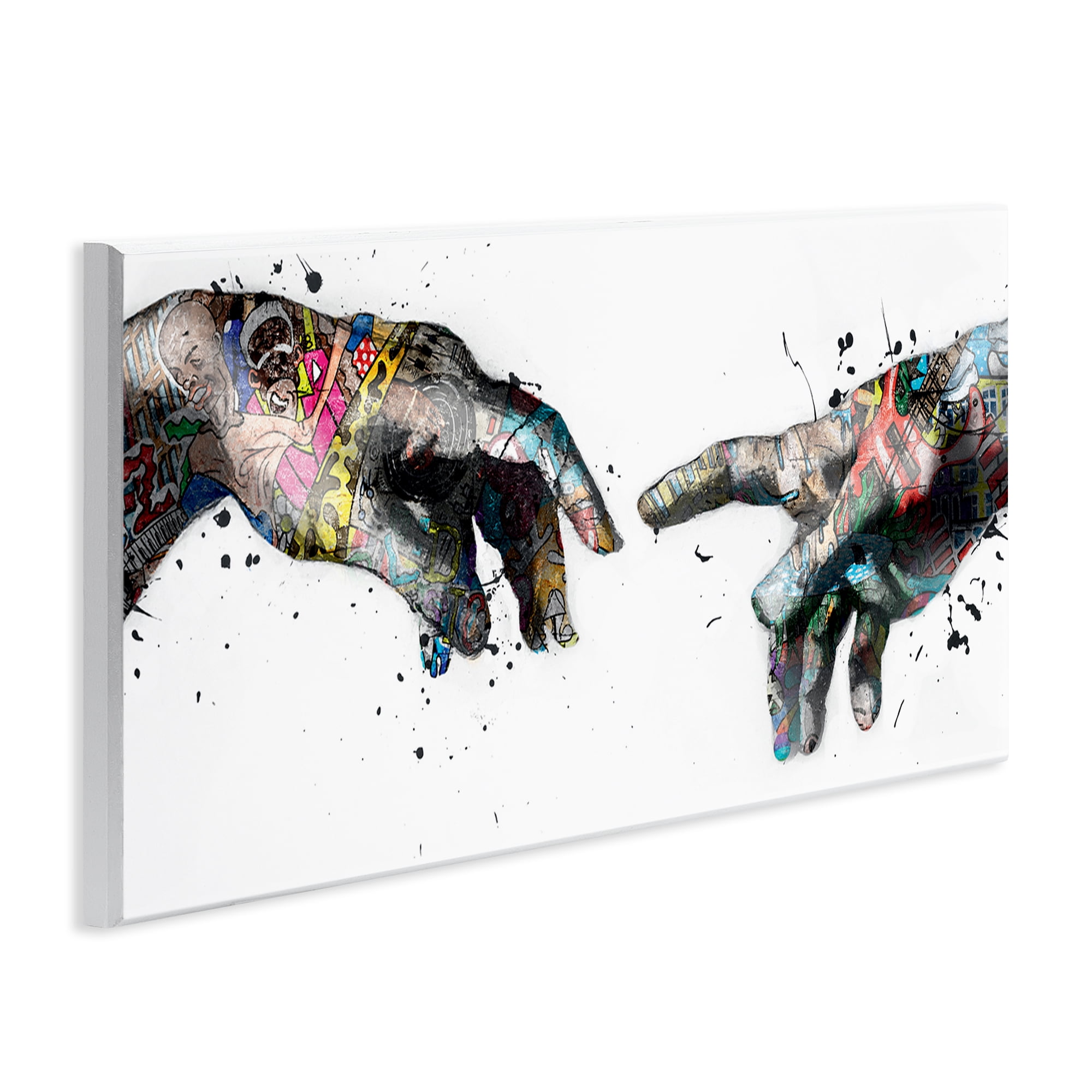 Stupell Industries Classic Creation with Urban Tattoos People Painting Unframed Art Print Wall Art, 17 x 7
