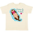 thumbnail image 3 of Inktastic Otter-ly in Love-otter with Heart Boys or Girls Toddler T-Shirt, 3 of 5