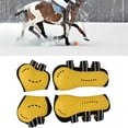 thumbnail image 4 of Horse Tendon Boots, Open Front Breathable Adjustable Horse Protective Boots, Soft Lining Fetlock Boots Protective Horse Boots for Jumping Yellow Trail Jumping Riding Set of 4, 4 of 8