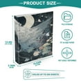 thumbnail image 5 of 3 Ring Binder 1.5 inch Round Rings with Interior Pockets Binders Organizer Office School 1Pack Princess Of The Moon, 5 of 10