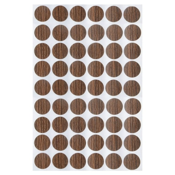 30Pieces Self Adhesive Screw Hole Covers Stickers Waterproof Wood Grains Accessory for Furniture Cabinets Desks