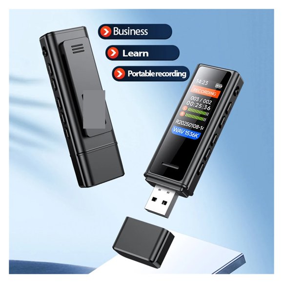 1536KBPS Digital Voice Recorder USB Flash Drive Professional Sound Dictaphone Voice Activated Audio