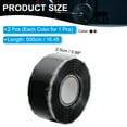 thumbnail image 2 of Uxcell Grip Tape, Self-Fusing Silicone Tape 17ft,Seal Repair Wrap Tape, Multicolor 2 Pcs, 2 of 6