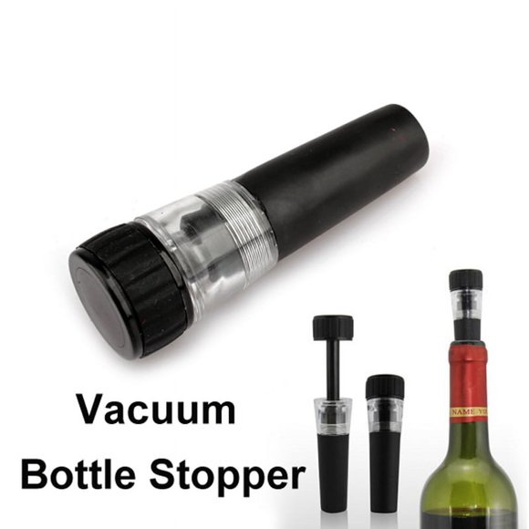 Vacuum Wine Champagne Bottle Preserver Air Pump Stopper Black Sealed Saver Home Wine Stopper Vacuum Pump 2 pcs