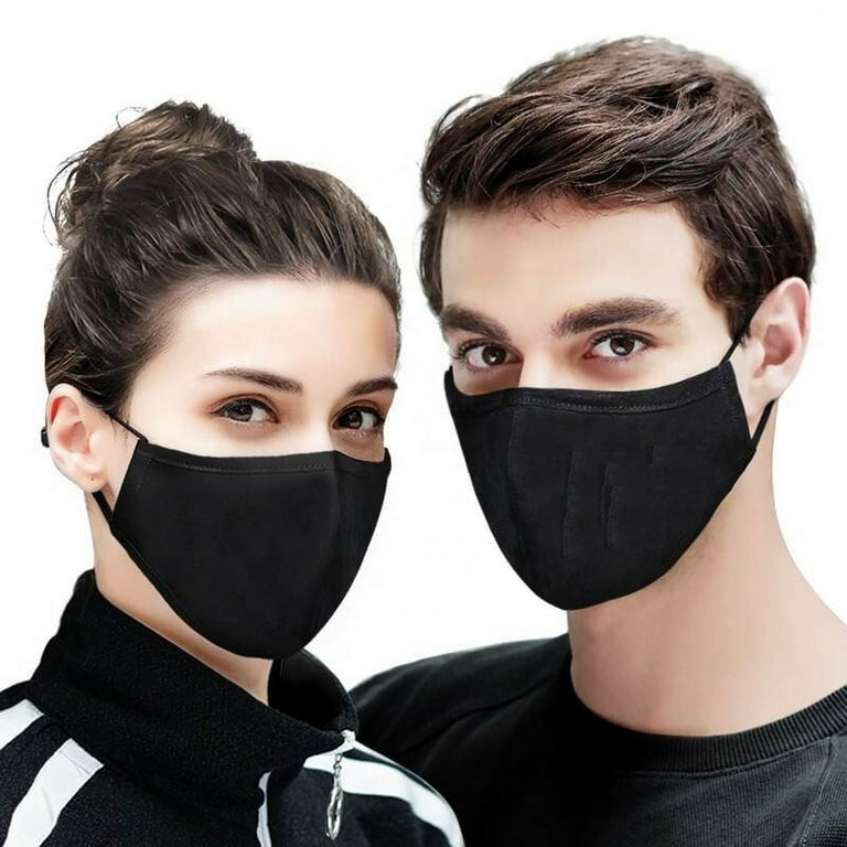Cotton Mask 10-Pack White Cotton Face Masks - Reusable, Washable, Breathable 2-Layer Masks For Adults (Unisex) Facial Mask - Foto 13