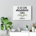 thumbnail image 5 of Scripture Walls Psalm 98:1 Marvelous Bible Verse Canvas Christian Wall Art Ready to Hang Unframed, 5 of 12