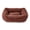 Cappuccino, variant on Vibrant Life Medium Ribbed Plush Cuddler Dog Bed, Tan, 27" x 21"