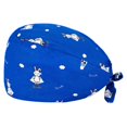 thumbnail image 1 of VONKY Gourd Caps Nurse Durability Pure Color Button Professional Assorted Colors Tie Back Work Uniform Operating Hats L20, 1 of 5
