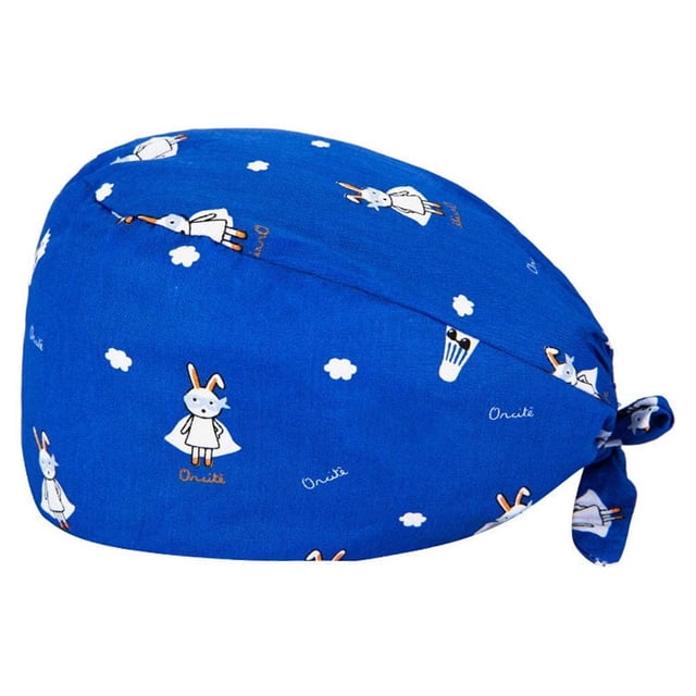 VONKY Gourd Caps Nurse Durability Pure Color Button Professional Assorted Colors Tie Back Work Uniform Operating Hats L20