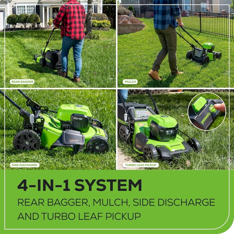 Greenworks Cordless Lawn Mower 48V 24V x 2 20 inch Brushless