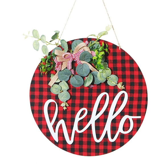XZNGL Wreath Hanger for Front Door Wreath Door Hanger Welcome Door Hanger Door Decoration Door Wreath Front Door Wreath Decor