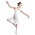 thumbnail image 3 of Yartina Girls Camisole Ballet Lyrical Dance Dress Gymnastic Leotard Ballerina Dancewear White XL, 3 of 7