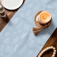 thumbnail image 2 of Table Runners 120 Inches Long Dress Scarves, Light Blue Botanical Farmhouse Coffee/Dining/Kitchen Table Decor Table Runner for Living Room, Farmhouse Summer Floral Leaves 13x120 Inch, 2 of 8