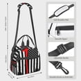 thumbnail image 2 of Disketp Firefighters USA Flag Lonchera Térmica para Mujer y Hombre, Bolsa de Almuerzo Reutilizable e Impermeable para Trabajo, Viajes y Picnic, 2 of 7