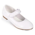 thumbnail image 4 of Dynadans Velcro Easy Strap Patent Girls' Tap Shoes (Toddler/Little Kid/Big Kid), White, 4 of 7