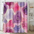 thumbnail image 5 of Butterfly Flower Black Bathroom Set with Shower Curtain and Rugs and Accessories, Pink Children Girl Geometric Shower Curtain Set,Floral Shower Curtain for Bathroom Decor 4 Pcs, 5 of 7