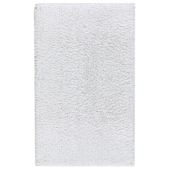 Mohawk Home Classic Cotton Plush Stain/Fade Resistant Non-Slip Washable Bath Mat, White, 2' 3" X 3' 9"