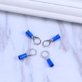 thumbnail image 4 of OULII 100Pcs Blue Heat Shrink Insulated Crimp Connectors Spade Set for Electricity Use, 4 of 5