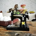 thumbnail image 4 of KAKOWELY Mini Flowerpot 1pc Mini Flowerpot Sewing Machine Shaped Succulent Resin Planter Desktop Decor7.68"X6.89"X4.13", 4 of 5