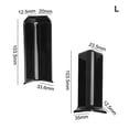 thumbnail image 2 of SPRING Baseboard Corner Blocks for 10cm Height Baseboard Wall Base Corner Trim L Black, 2 of 8