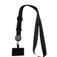 thumbnail image 1 of Seitruly Cordones universales para teléfono, parche cruzado para viajar, senderismo, portátil, desmontable, para colgar en el cuello, correa Teléfono y Comunicación Negro, 1 of 6