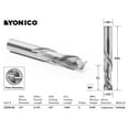 thumbnail image 4 of 4 Bit Solid Carbide Endmill CNC Router Bit Set 1/2" Diameter X 1-1/4" Cutting Length - 1/2" Shank - Yonico 14424, 4 of 5