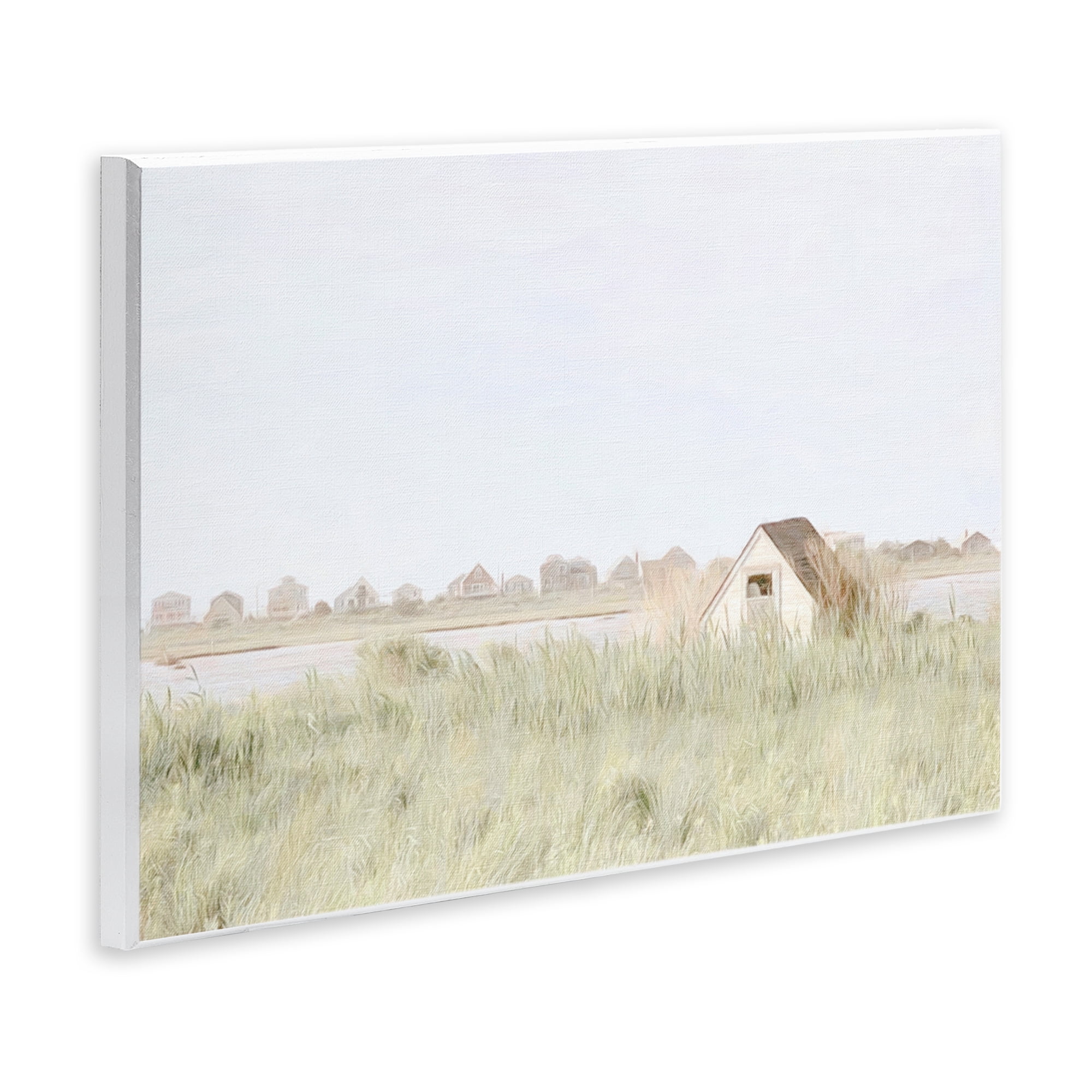 Stupell Industries Swaying Grass By Cottage Landscape & Nature Painting Unframed Art Print Wall Art, 19 x 13