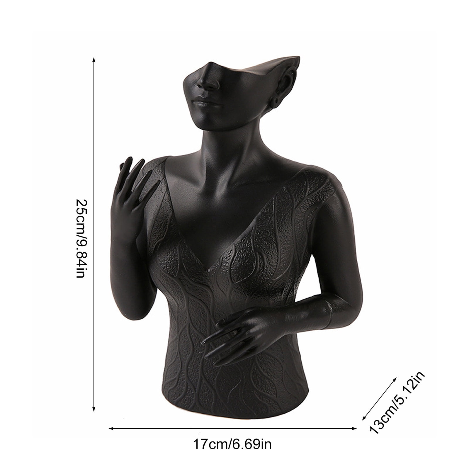 Portable Head Bust Stand Mannequin Decorative Head Mannequin Bust Organizers For Jewelry Display In Retail Settings