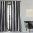 thumbnail image 3 of Platinum Grommet Blackout Faux Silk Taffeta Curtain (1 Panel), Platinum, 50W X 84L, 3 of 8