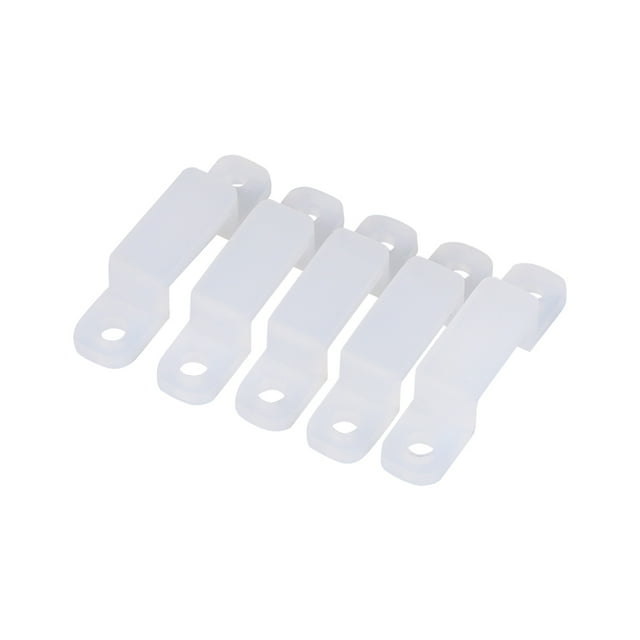 10mm Silicone Holder Clip For Fixing 3528 5050 1210 RGB LED Strip Light 100 Pcs