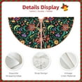 thumbnail image 3 of Fotbe Mexican Flower 1 Pattern Christmas Tree Skirt, Tree Skirts Plush Christmas Decorations, Christmas Tree Skirts Xmas Decorations Holiday Party Decor-36", 3 of 6