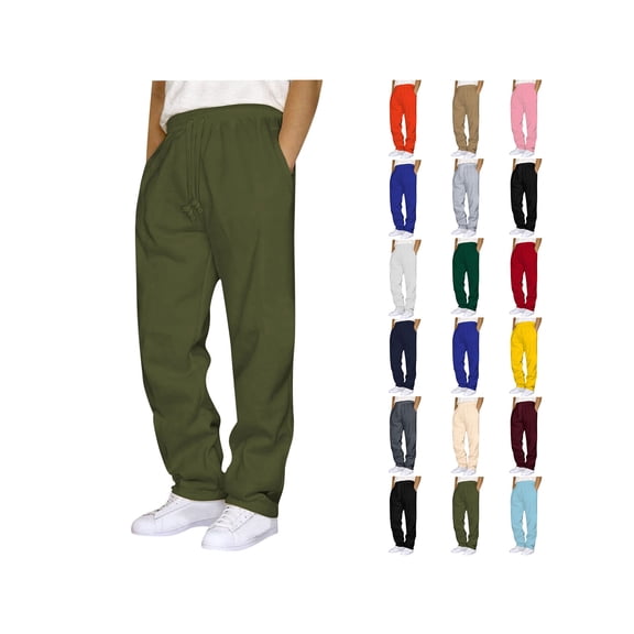 ZUBKTE Men's Plus Size Cargo Pants, Drawstring Elastic Waist Multi-Pocket Casual Workout Pants 4XL-5XL