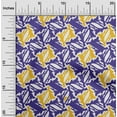 thumbnail image 2 of oneOone Viscose Chiffon Dark Blue Fabric Abstracts Quilting Supplies Print Sewing Fabric By The Yard 42 Inch Wide, 2 of 4