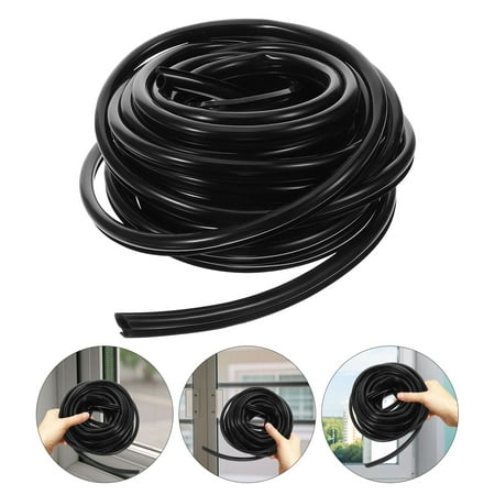 CTIRCHIU Home Use Black Door Seal Weatherstripping Strip for Wind and Water Protection