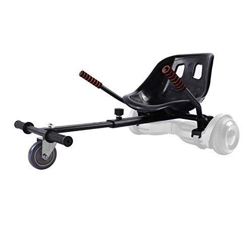KKA Hoverboard Accessories, Hoverboard Seat Attachment Fits Self Balancing Scooter Go Cart Frame (Black)