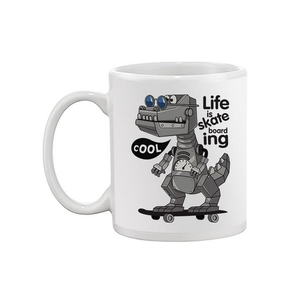 Robo Skateboarding Mug -Image by Shutterstock,