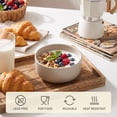 thumbnail image 2 of Vesteel Ceramic Bowls Set of 6, 18oz Stoneware Soup Bowls for Home Kitchen, Porcelain Bowl for Soup Pasta Salad Oatmeal, Microwave, Dishwasher and Freezer Safe, Cappuccino Brown, 2 of 8