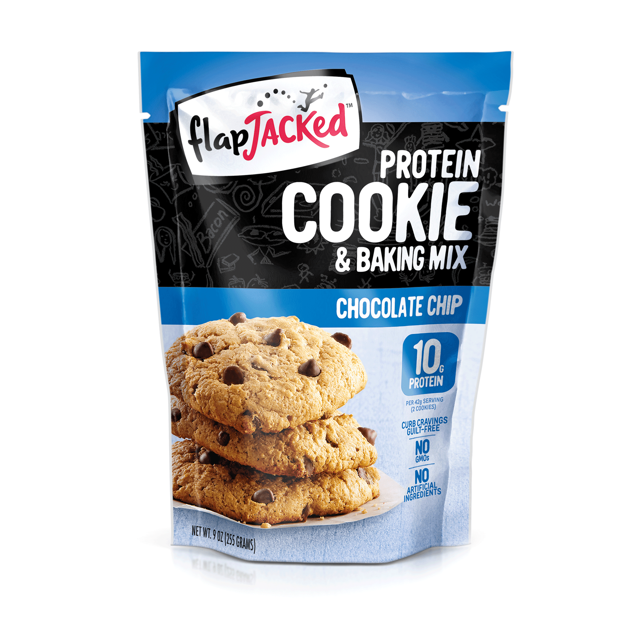 FlapJacked Chocolate Chip Protein Cookie & Baking Mix, 9 oz
