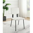 thumbnail image 2 of Calla Fabric Upholstered Dining Side Chair White (Set of 2), 2 of 13