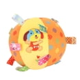 thumbnail image 2 of Dog Ball Tug Toy, Interactive Dog Soccer Ball Toy Bite  With Straps For Outdoor Orange Puppy Pattern, 2 of 8