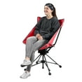 thumbnail image 5 of Garden Elements Swivel Camping Chair – Portable Outdoor Chair with 360° Swivel, Tall Back, Breathable Mesh, Steel Frame, Foldable with Carrying Case – Red, 5 of 5