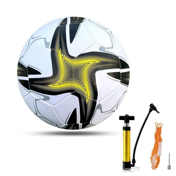 Size 5 Soccer Ball, Official Soccer Ball Set with Pump And Mesh Bags, PU Training Ball