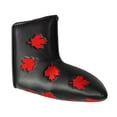 thumbnail image 2 of Waterproof Golf Putter Head Cover PU Leather Putter Covers - Black, 2 of 7